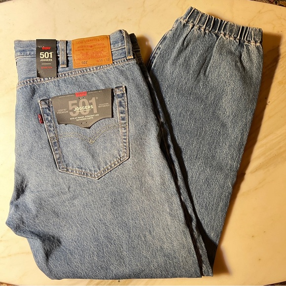 NWTLevi’s Premium 501 Jogger Jeans 2018 Authentic Size 38/32 - Picture 3 of 15